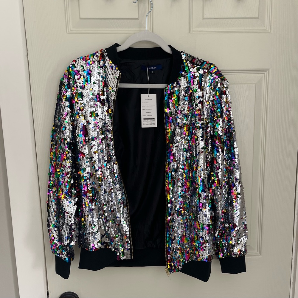 Sequin Jacket - Women’s Size S NWT